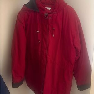 Bobbie Brooks Women's Red Raincoat